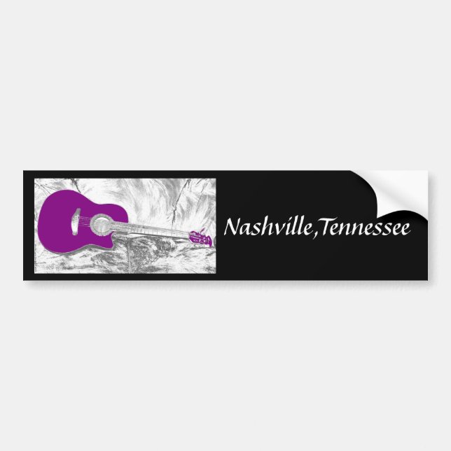 Nashville, Tennessee-Autoaufkleber Autoaufkleber (Vorne)