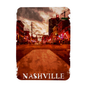 Nashville Tennessee City View Magnet