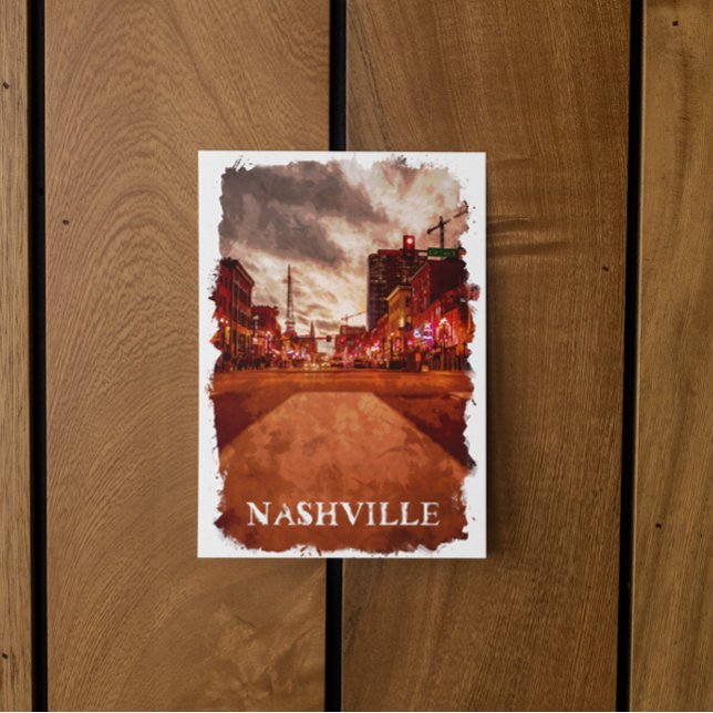Nashville Tennessee City View Postkarte (nashville Nashville Tennessee City postcard)