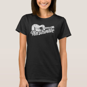 Nashville Tennessee Country Music Retro Gitarre Pl T-Shirt