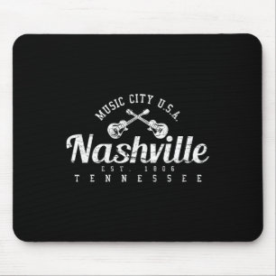 Nashville Tennessee Country Music USA T-Shirt Gesc Mousepad