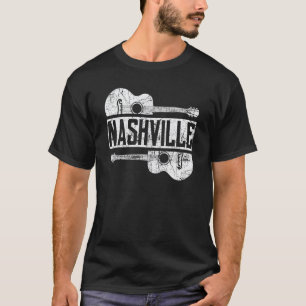 Nashville Tennessee Country-Musik Retro-Gitarre Pl T-Shirt