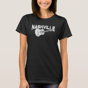 Nashville Tennessee Country-Musik Retro-Gitarre Pl T-Shirt