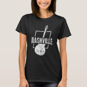 Nashville Tennessee Country-Musik Retro-Gitarre Pl T-Shirt