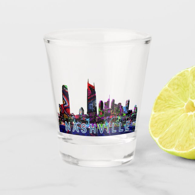Nashville, Tennessee en graffiti en verre abattu (Devant)