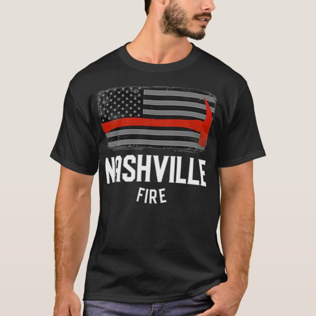 Nashville Tennessee Fire Department Firefighters T-Shirt (Vorderseite)