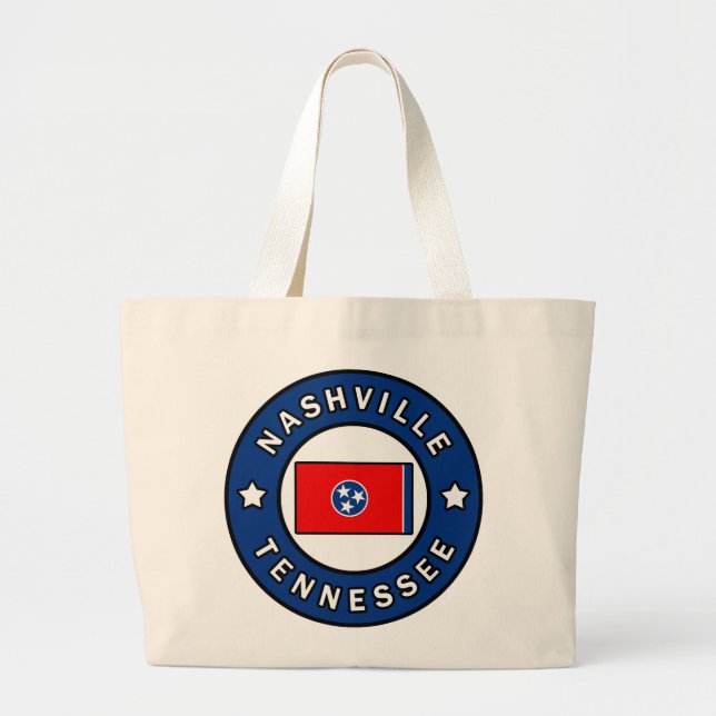 Nashville Tennessee Jumbo Stoffbeutel (Vorne)