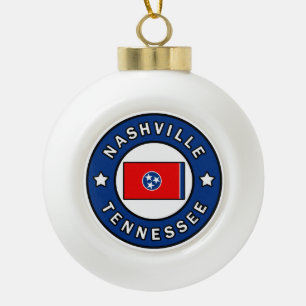 Nashville Tennessee Keramik Kugel-Ornament
