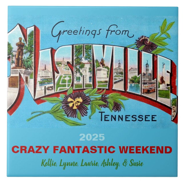 Nashville Tennessee Memory Fliese (Vorderseite)
