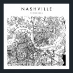 Nashville Tennessee Minimal Modern Street Karte Poster<br><div class="desc">Nashville Tennessee Minimal Modern Street Karte</div>