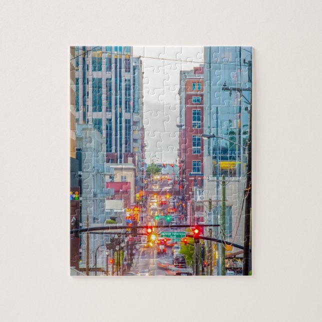 Nashville Tennessee Nacht Skyline (Vertikal)