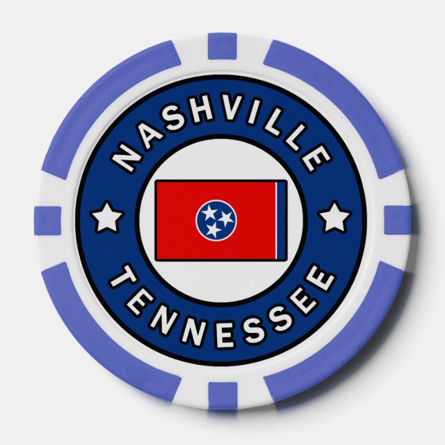 Nashville Tennessee Pokerchips (Vorderseite)