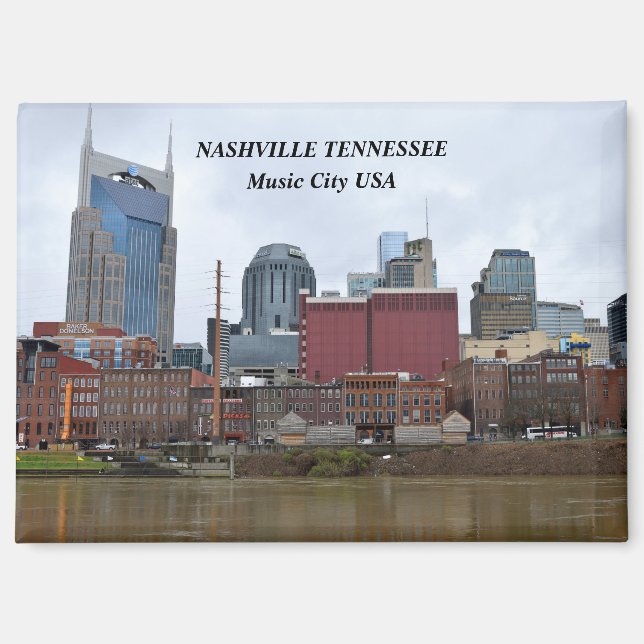 Nashville, Tennessee Riverfront Magnet (Vorderseite)