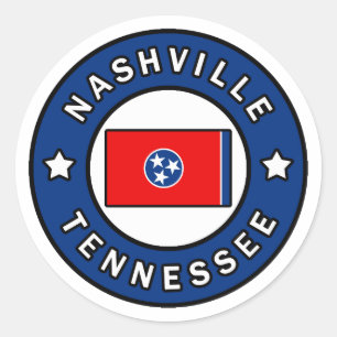 Nashville Tennessee Runder Aufkleber