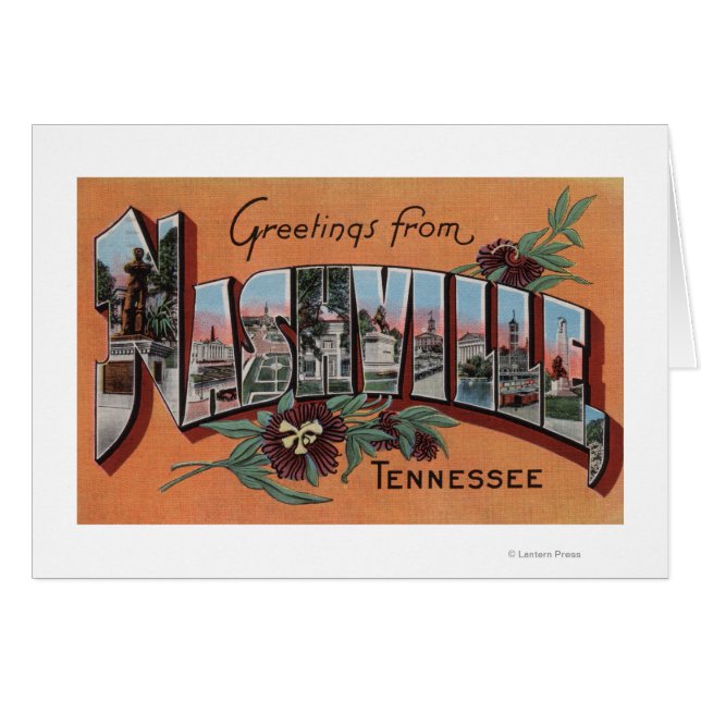 Nashville, Tennessee - Scènes de grandes lettres (Devant horizontal)