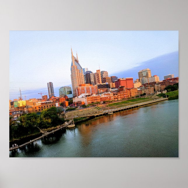 Nashville, Tennessee Skyline #1 Poster (Vorne)