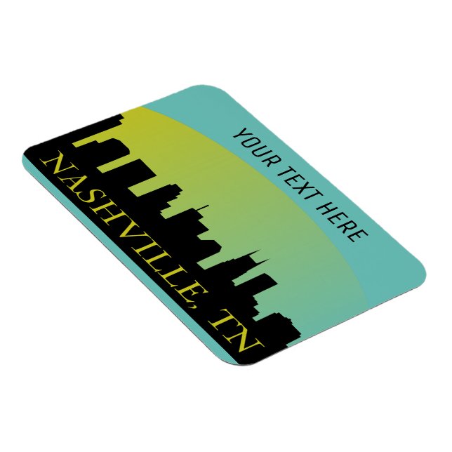 Nashville, Tennessee Skyline Magnet (Rechte Seite)