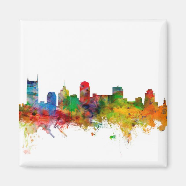 Nashville Tennessee Skyline Magnet (Vorne)