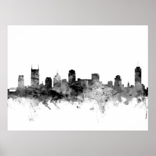 Nashville Tennessee Skyline Poster