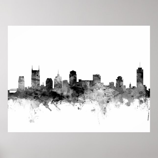 Nashville Tennessee Skyline Poster (Vorne)