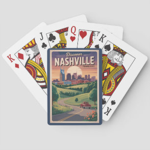 Nashville Tennessee Southern Road Reise Kunst Spielkarten