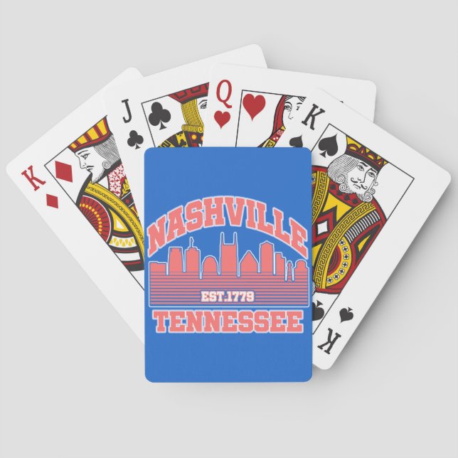 Nashville, Tennessee Spielkarten (Rückseite)