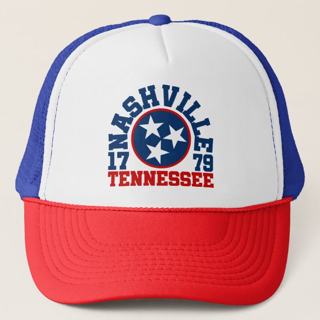Nashville, Tennessee Truckerkappe (Vorderseite)