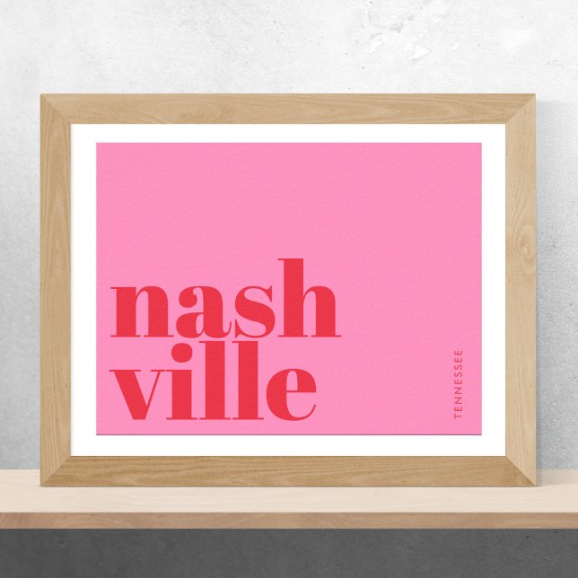 Nashville Tennessee typography  Poster (Von Creator hochgeladen)
