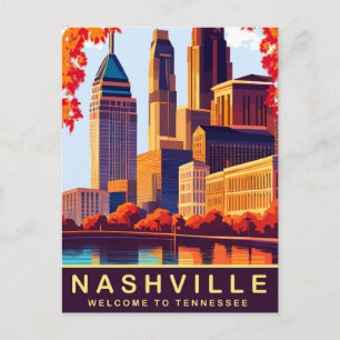 Nashville, Tennessee, USA, Reisen Postkarte