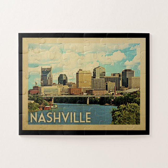 Nashville Tennessee Vintage Reise (Horizontal)