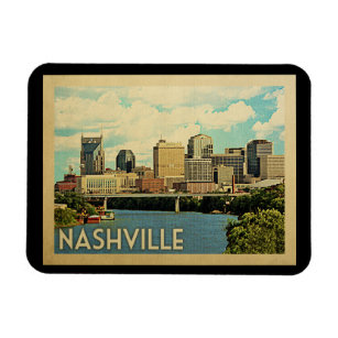 Nashville Tennessee Vintage Reise Magnet