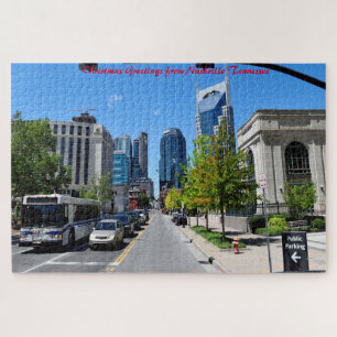 Nashville Tennessee. Vœux de Noël Puzzle