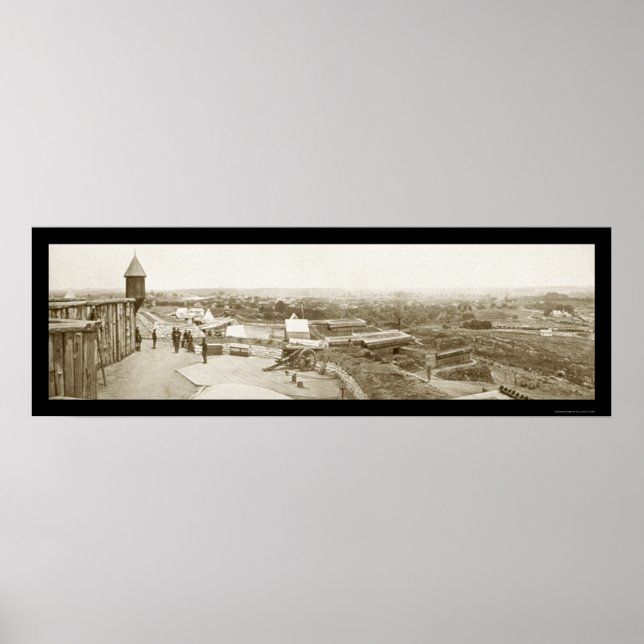 Nashville TN Ft Negley Foto 1864 Poster (Vorne)