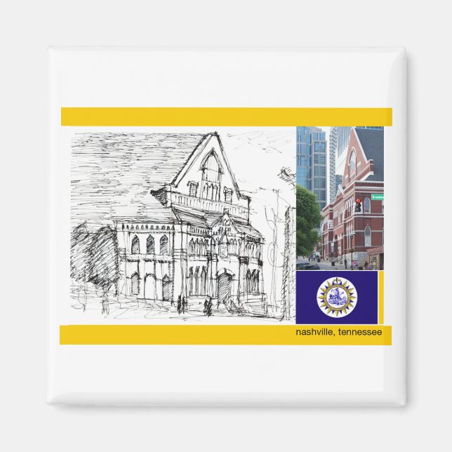 Nashville TN: Magnet (Vorne)