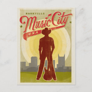 Nashville, TN - Music City USA Postkarte