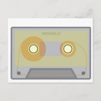Nashville, TN Musique Vintage Cassette Carte posta