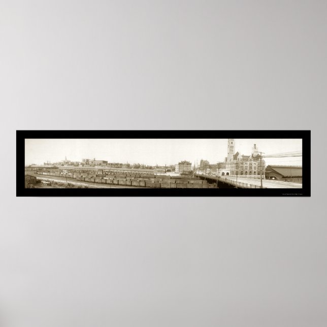 Nashville, TN Railroad Foto 1905 Poster (Vorne)