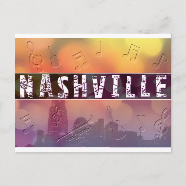 Nashville, TN Retro Postcard Postkarte (Vorderseite)
