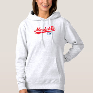Nashville TN Swoosh Script Design - Retro Hoodie