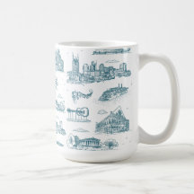 Nashville Toile Twilight auf Weiß