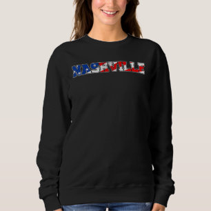 Nashville Usa Tennessee Country Music American Fla Sweatshirt