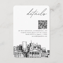 Nashville Wedding Details QR Code Small Begleitkarte