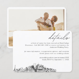 Nashville Wedding Hotel Zimmerblock Details Klein Begleitkarte