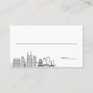 Nashville Wedding Platzkarten vorne und hinten