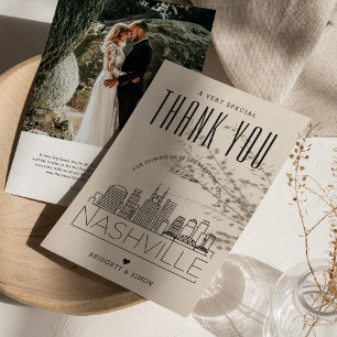 Nashville Wedding   Vielen Dank + Foto-Karte Karte