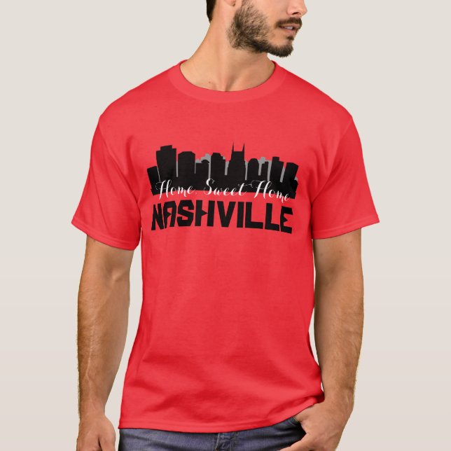 Nashville-Zuhause-süßer Zuhause-T - Shirt (Vorderseite)