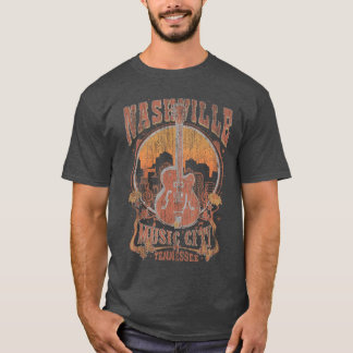 Nashvilleennessee Gitarre Country Music City Gitar T-Shirt