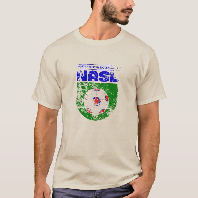 NASL Vintages Fußball-Logo Sirt T-Shirt (Vorderseite)