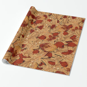 Nass Autumn Leaves Geschenkpapier