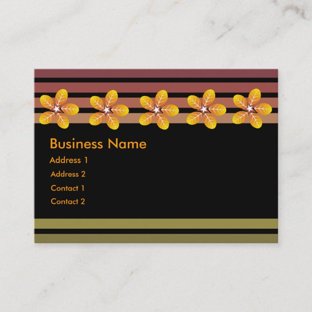 Nass Boden Riech Chubby Business Cards Visitenkarte (Vorderseite)